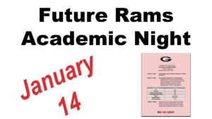 Future Rams Academic Night Banner 2025 01 06